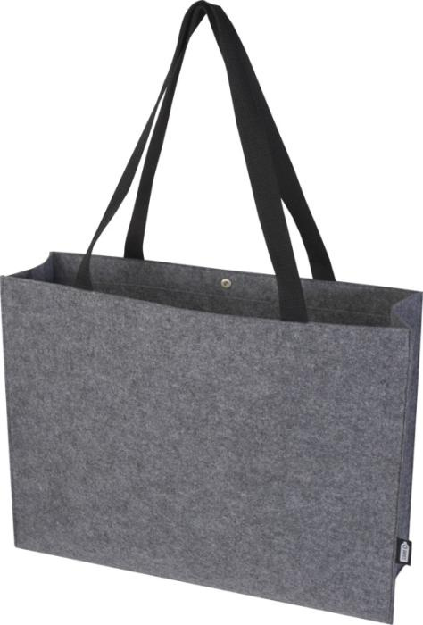 Logo trade promotional products image of: Felta GRS recycled felt gusset tote bag 20L